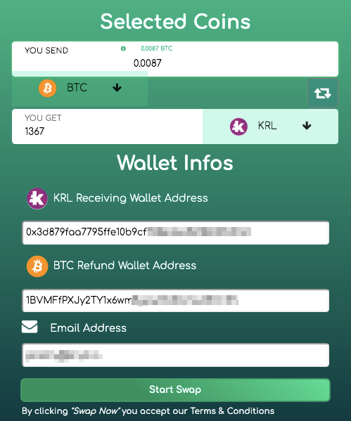 btc refund address