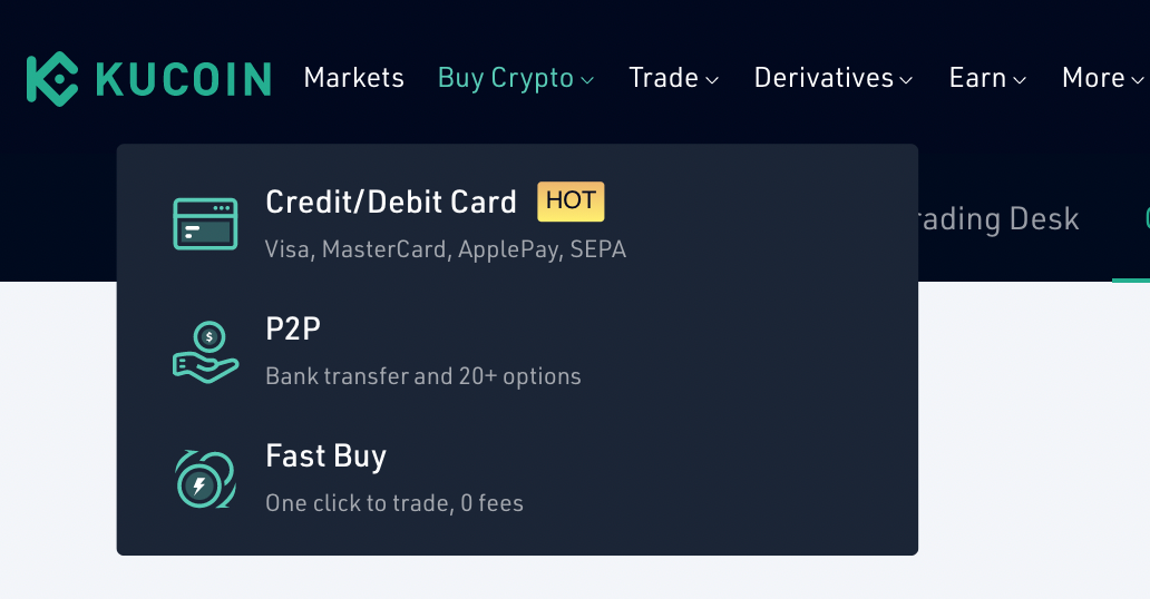 How To Buy Crypto On Kucoin With A Credit Card