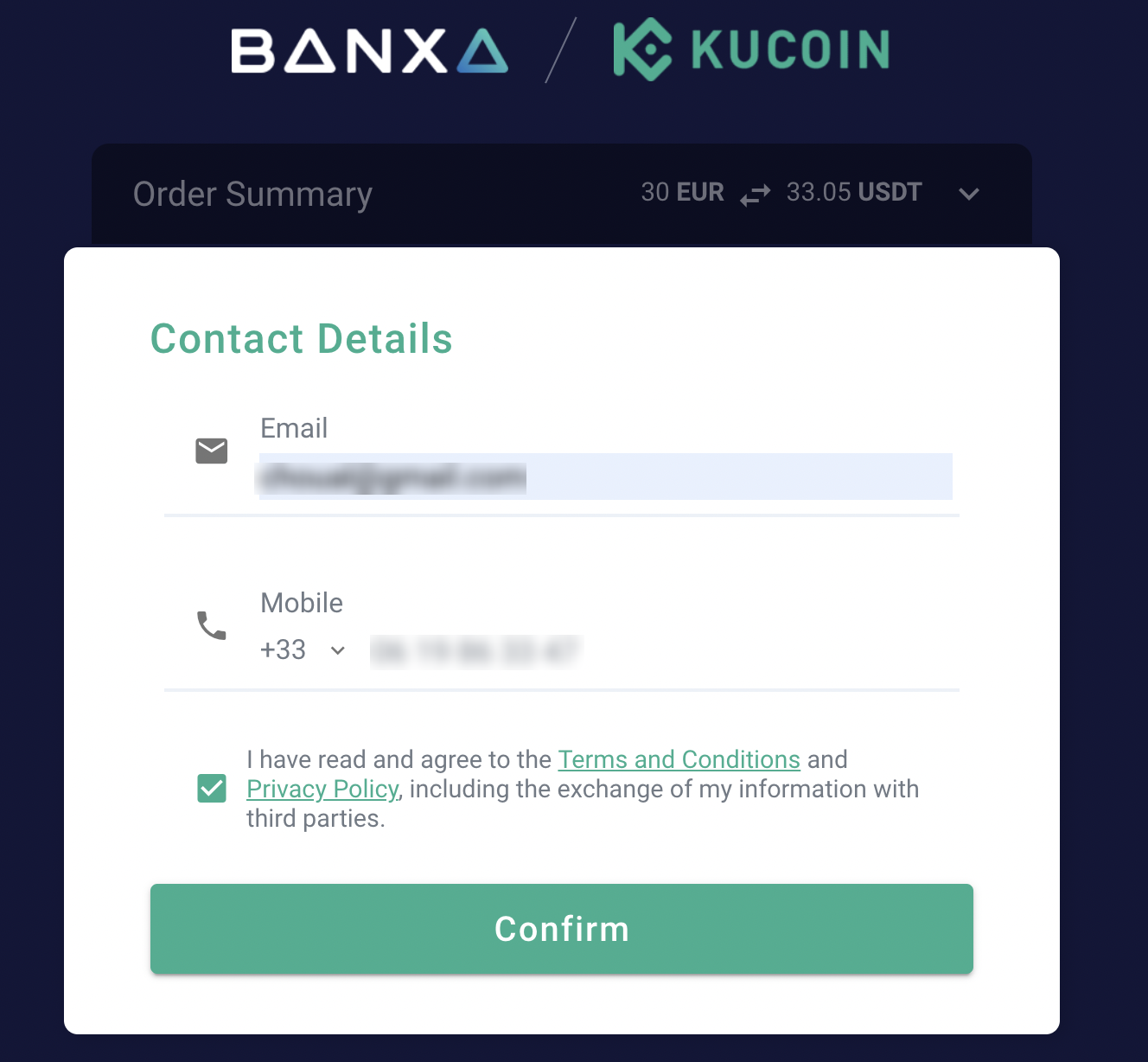 cred on kucoin