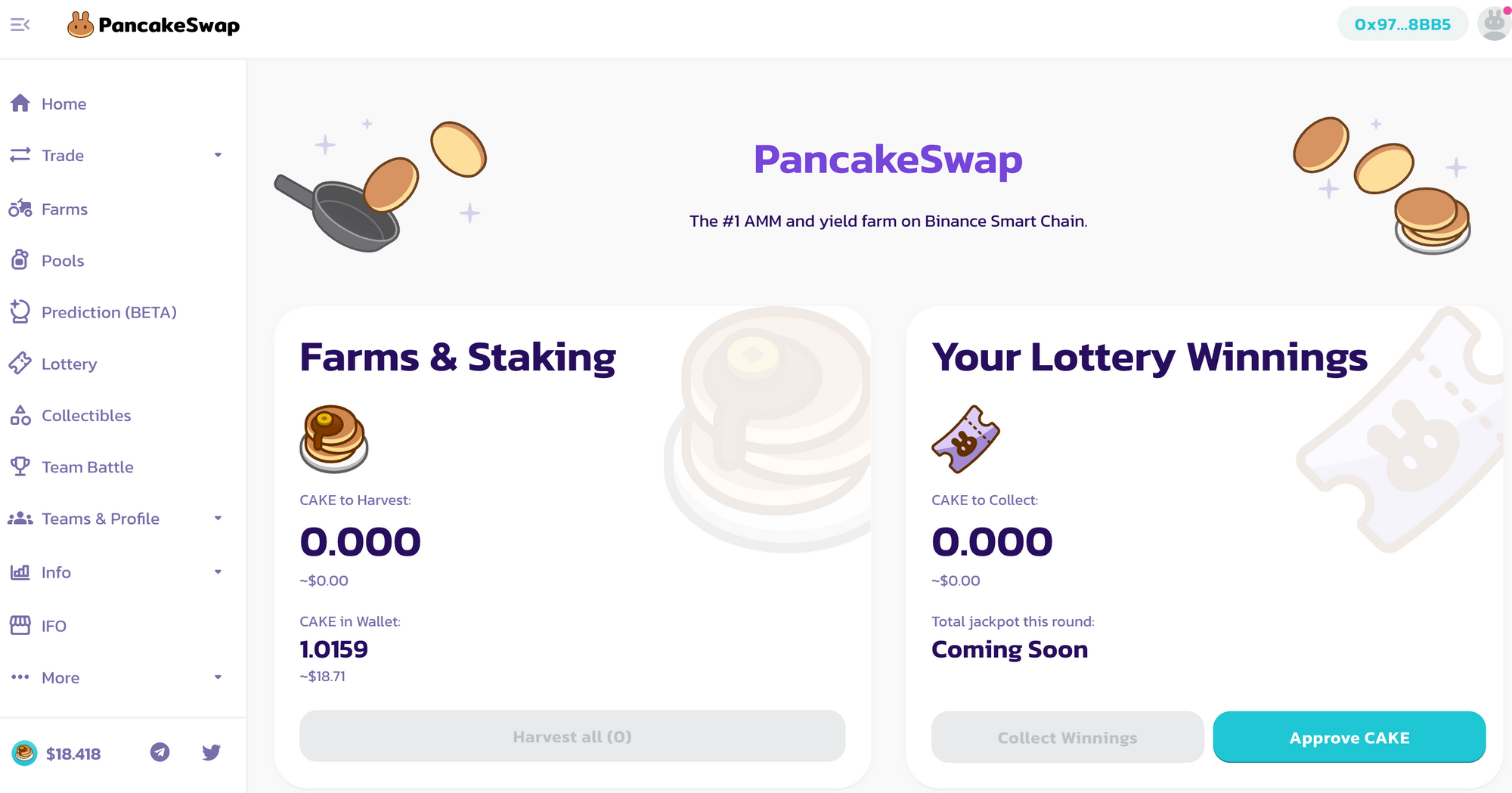 Enter The DeFi with PancakeSwap