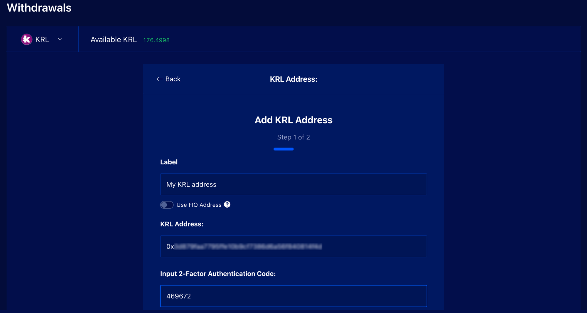 How to send KRL from Coinbase to your Kryll account (Desktop or