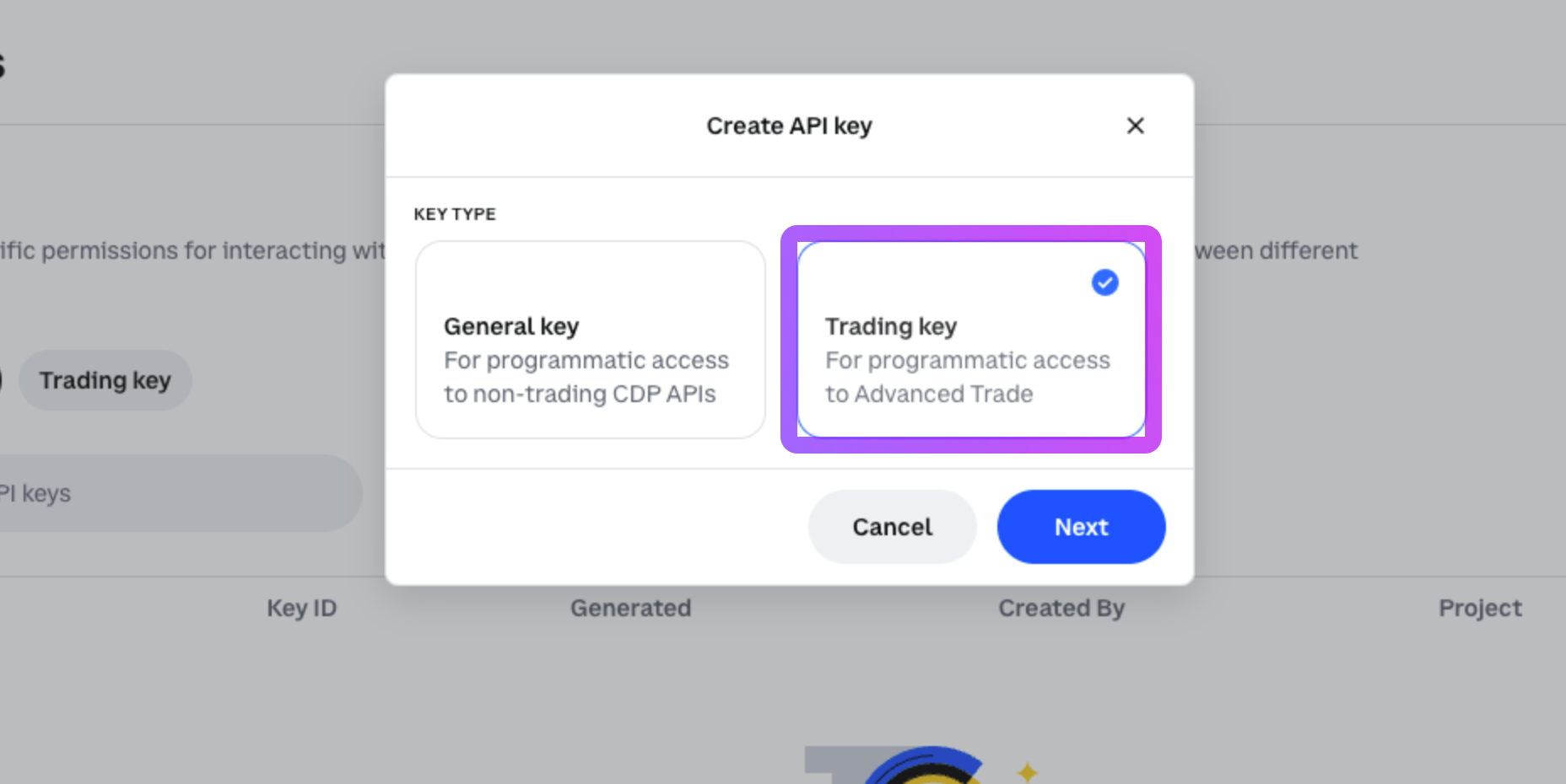 How to add your Coinbase API key to your Kryll account