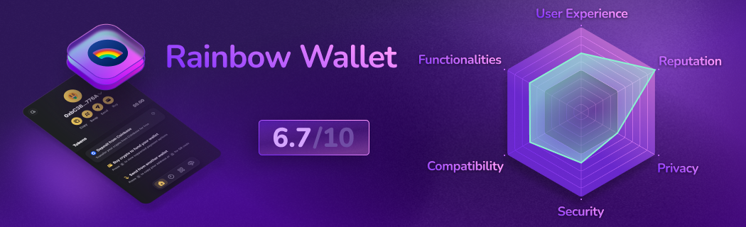 Detailed evaluation of Rainbow Wallet decentralized Web3 wallet: ratings on user experience, features, compatibility, security, privacy, and reputation