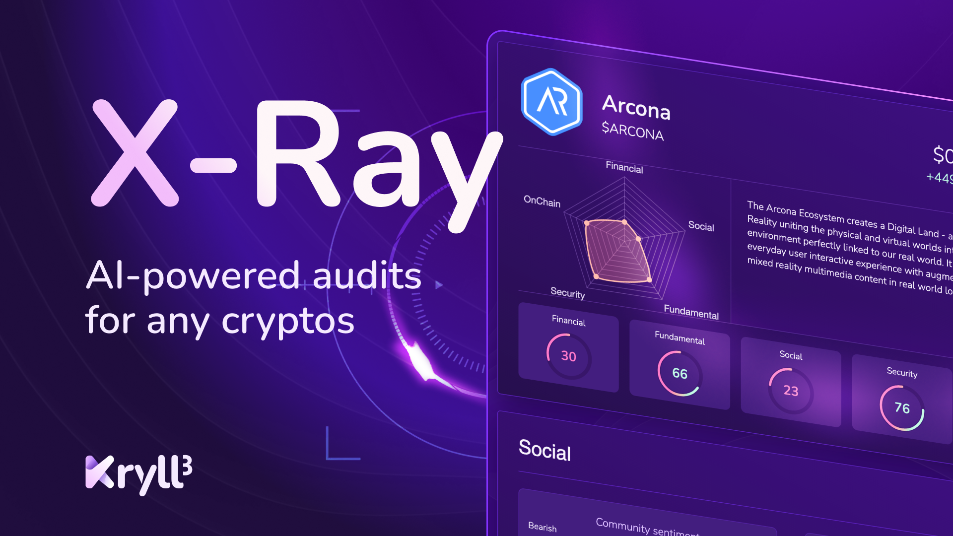 Kryll³ X-Ray Overview: Audit Any Crypto Token in Seconds