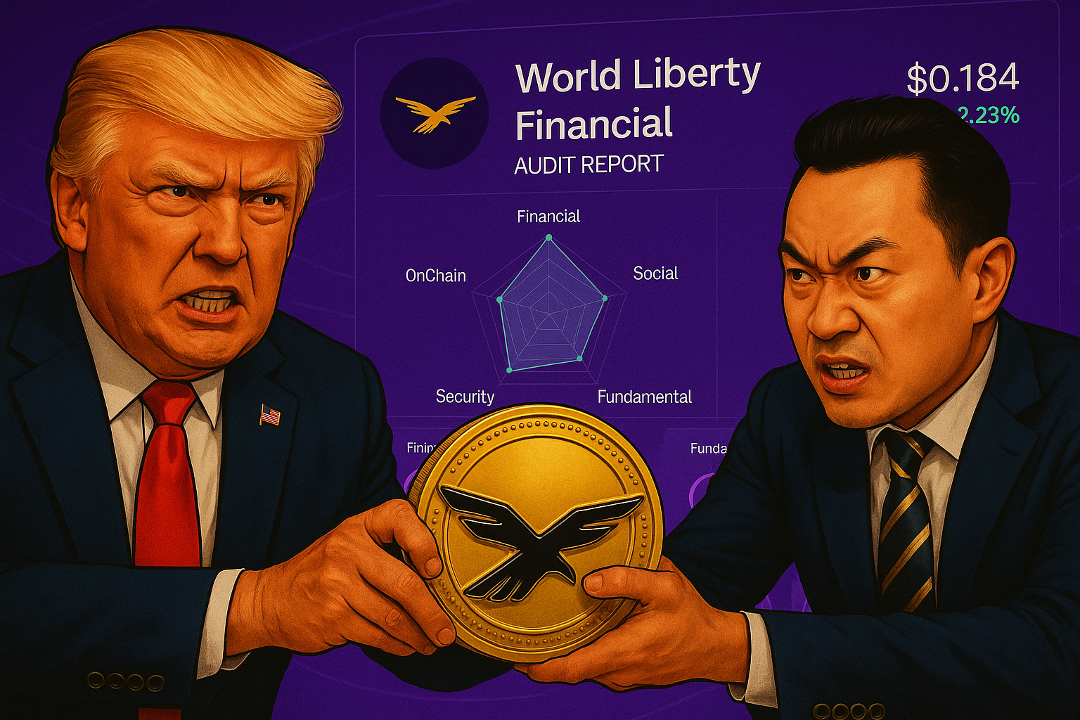 Trump’s WLFI Freezes Justin Sun’s $9M Tokens – Kryll X-Ray Audit Exposes the Risks