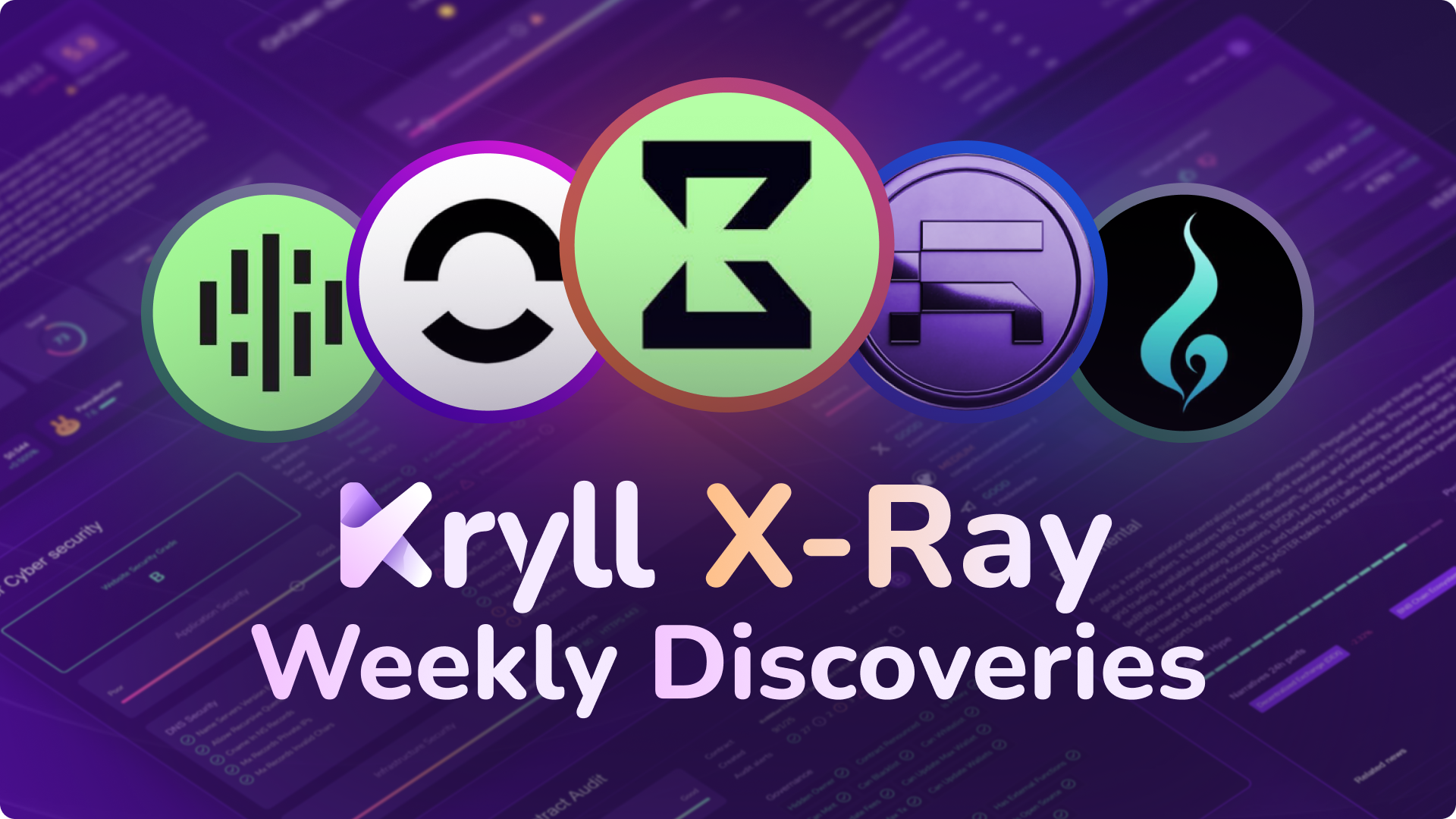 X-Ray Weekly Discoveries Week 41 | Audit of $VFY, $EDEN, $TRUTH, $NOM & $UPHL