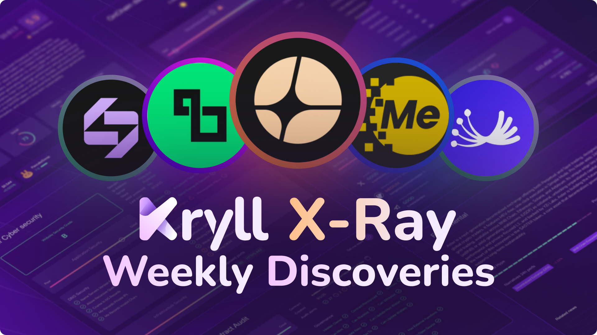 X-Ray Weekly Discoveries Week 39 | Audit of $ASTER, $BARD, $MINTME, $STBL & $DILL